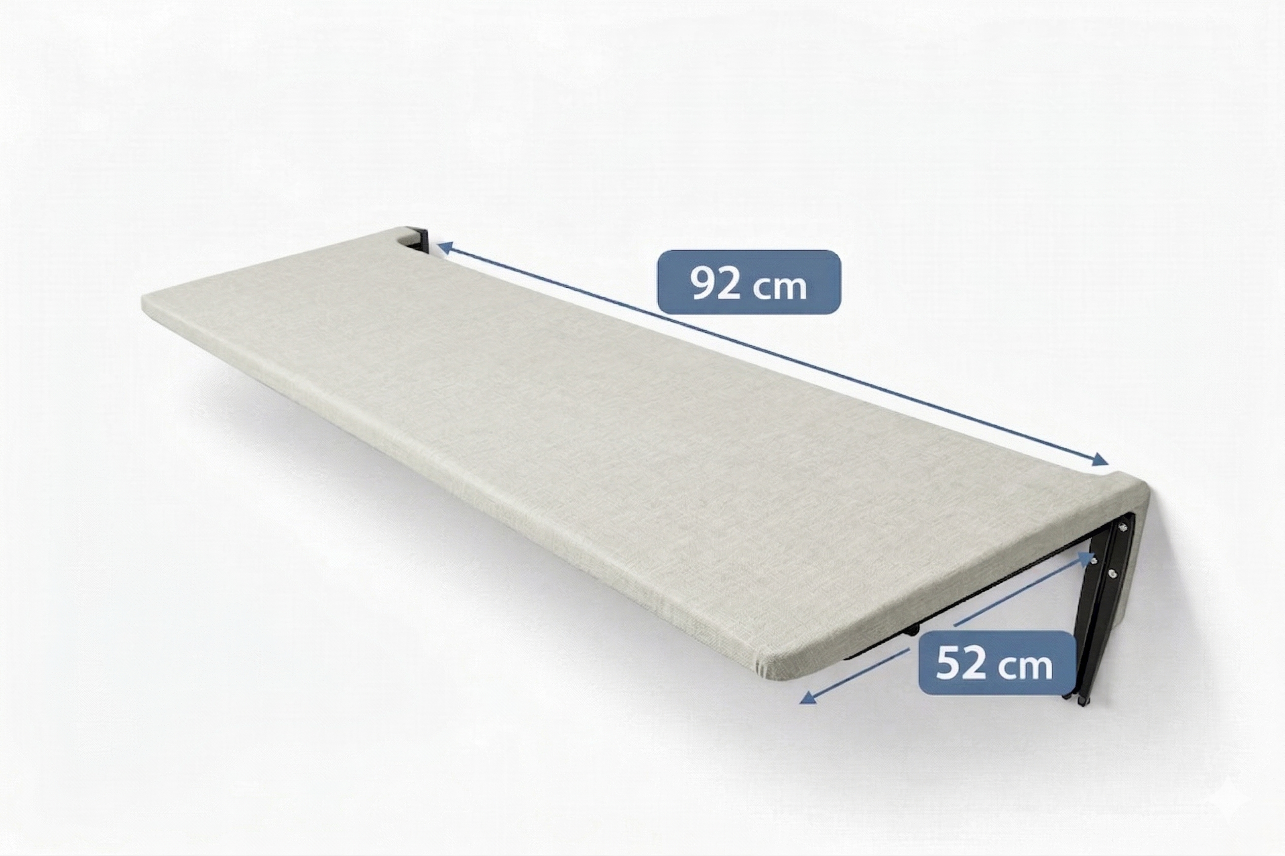 NEO Premium Wall Mounted Foldable Ironing Board | Compact Size (36 × 20.5 Inches) | Off-White
