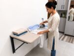 Neo Premium Wall Mounted Foldable Ironing Table - Off White Small - Image 3