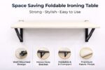 Neo Premium Wall Mounted Foldable Ironing Table - Off White Small - Image 8