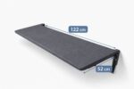 Neo Premium Wall Mounted Foldable Ironing Table - Grey Large - Image 2